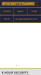 Mobile Screenshot of mysecuritytraining.com